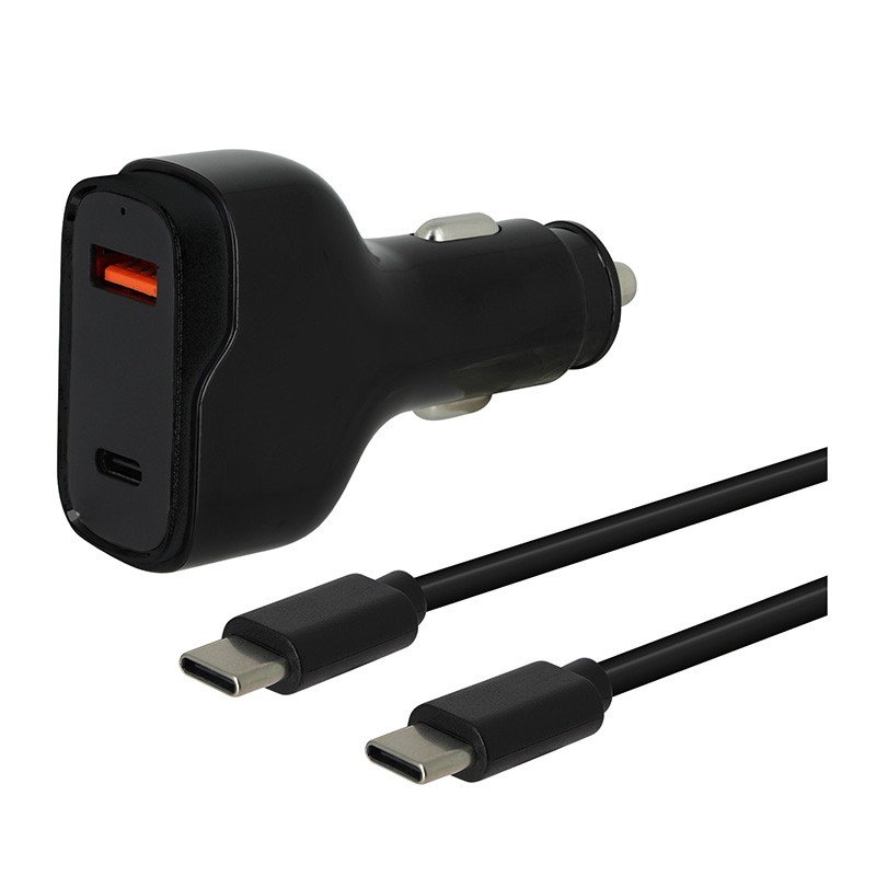 Chargeur Allume Cigare 2 Ports Usb-c Et Usb Edenwood 83w Et + Câble Usb-c / Usb-c 1m Noir Bon état -  reconditionné disponible sur Electro Depot